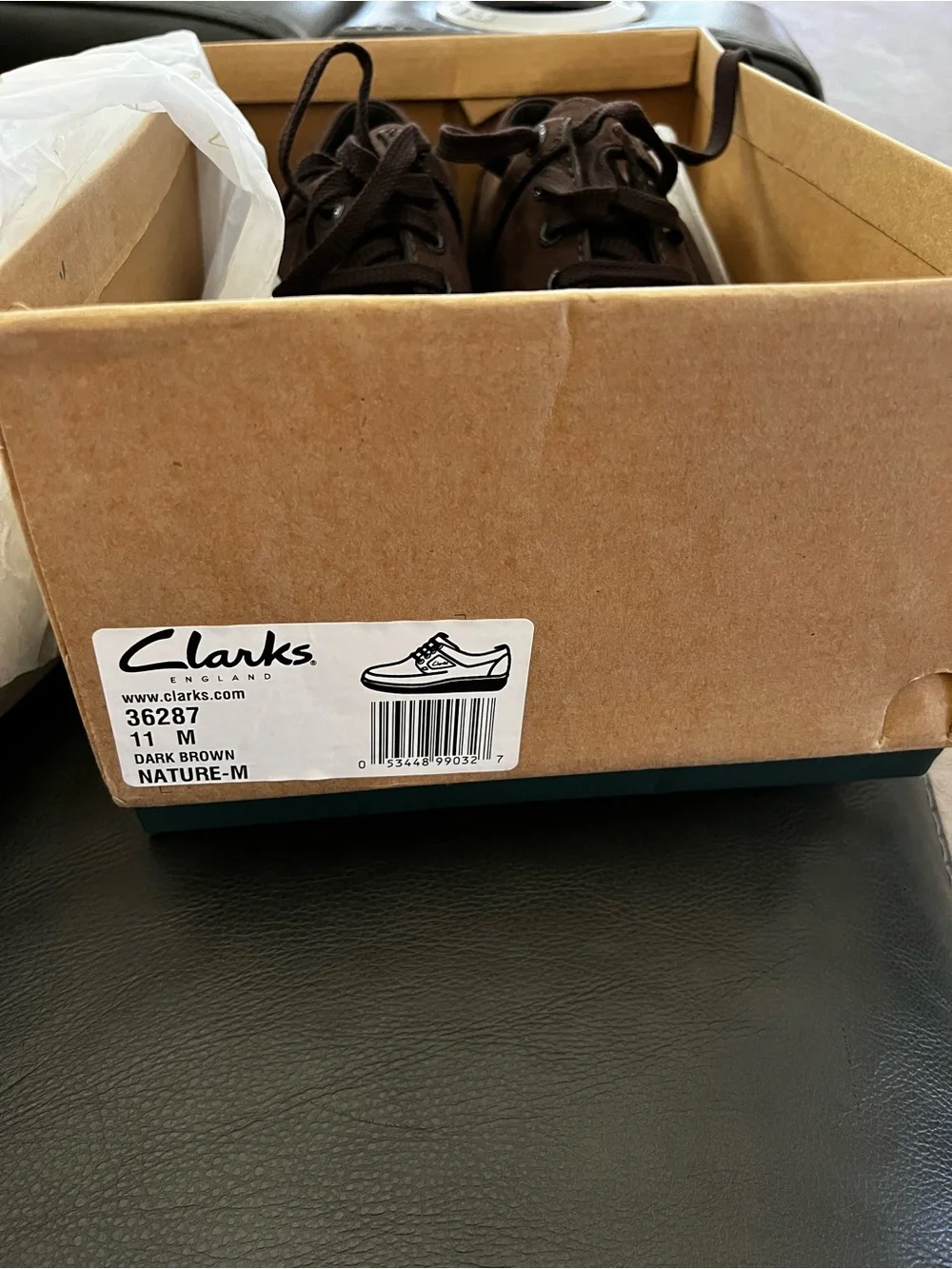Clarks Men's Nature Dark Brown Leather
